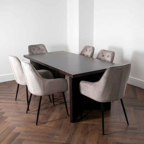 Native Home Lifestyle Espresso Walnut Ascot Dining Table With 4 Chairs